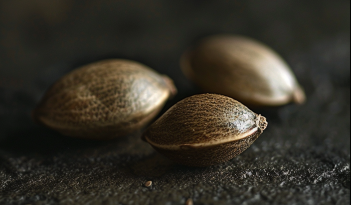 weevoohg_a_photorealistic_macro_image_of_3_cannabis_seeds_lying_eb6cd493-4b02-42d6-9cb9-2694e5309156