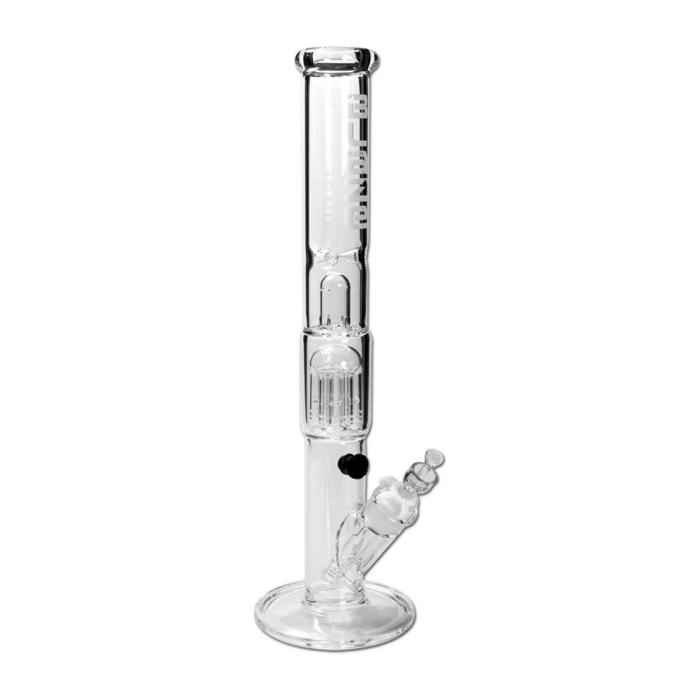 Bong 2 Zylinder Eis-Bong mit 6-Arm Perkolator