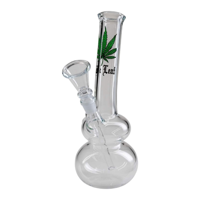 Bong 3 Kleine Standard Glas Bong mit Doppelkugel